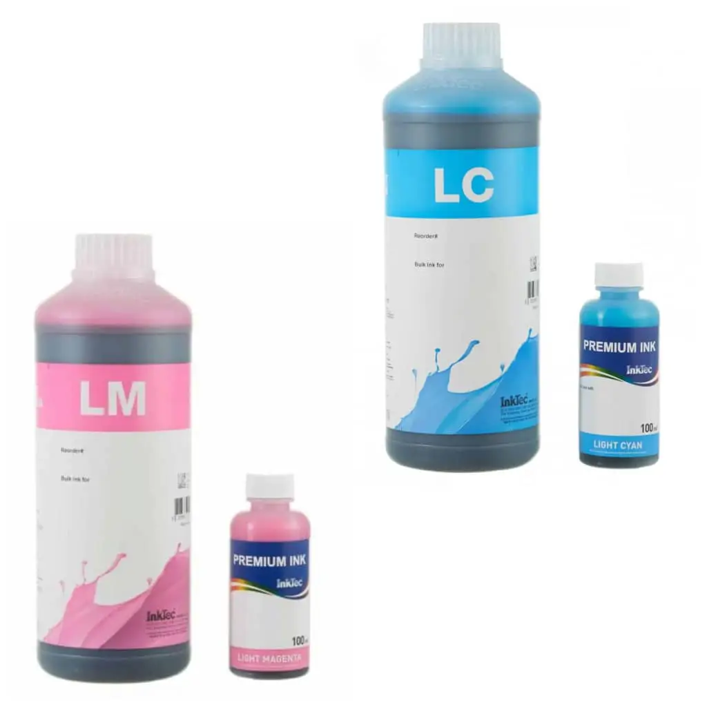 Tinta inktec colores light — imagen 1
