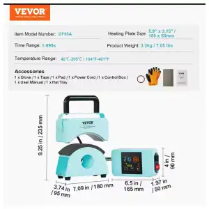 Plancha VEVOR de sublimación de gorras miniatura 2